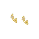 Boho Zircon Ear Cuffs Dangle Hoop Earrings Set