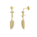 Boho Zircon Ear Cuffs Dangle Hoop Earrings Set