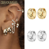 Star Hoop Earrings Zircon Wedding Jewelry Wholesale