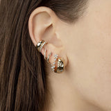 Star Hoop Earrings Zircon Wedding Jewelry Wholesale