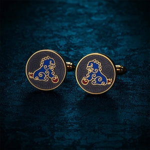 Chinese Element Lion Shirt Wedding Cufflinks for Men