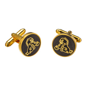 Chinese Element Lion Shirt Wedding Cufflinks for Men