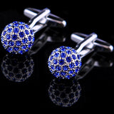 Crystal Ball Cufflinks for High Shirt Cuffs