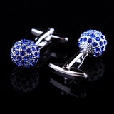Crystal Ball Cufflinks for High Shirt Cuffs