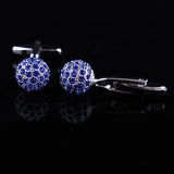 Crystal Ball Cufflinks for High Shirt Cuffs