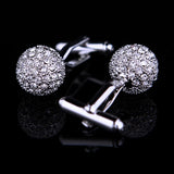 Crystal Cuff link for Mens High Shirt Wedding Guests