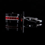 Red Crystal Cufflink for Mens Shirt