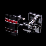 Red Crystal Cufflink for Mens Shirt