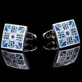 Men's Enamel Cufflinks for High Wedding Guests