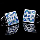 Men's Enamel Cufflinks for High Wedding Guests