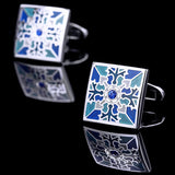 Men's Enamel Cufflinks for High Wedding Guests