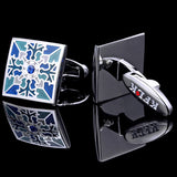 Men's Enamel Cufflinks for High Wedding Guests