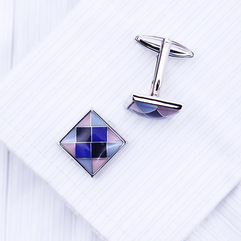 Colorful Cufflink Button High Wedding Groom guests