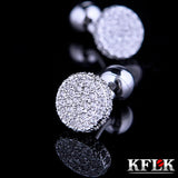 Crystal Cufflinks for Men High Wedding Guests