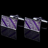 High Purple Wedding Cufflinks for Men