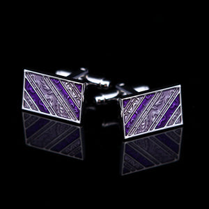 High Purple Wedding Cufflinks for Men