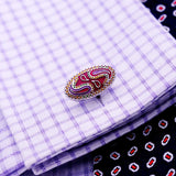 Enamel Cufflinks for Men - High Art Patterns Abotoaduras Jewelry