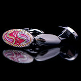 Enamel Cufflinks for Men - High Art Patterns Abotoaduras Jewelry