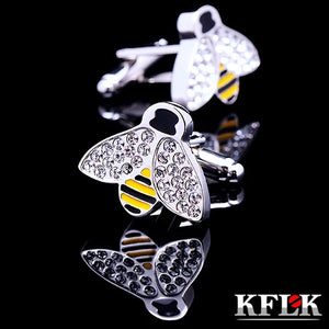 Crystal cuff links High Bee abotoaduras Jewelry