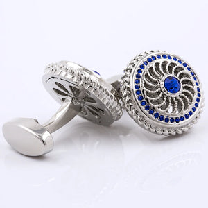 Men's Crystal Cufflinks for Wedding Gift