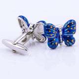 Butterfly Cufflinks Animal Button Wedding Men's Shirt