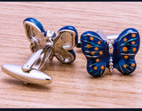 Butterfly Cufflinks Animal Button Wedding Men's Shirt