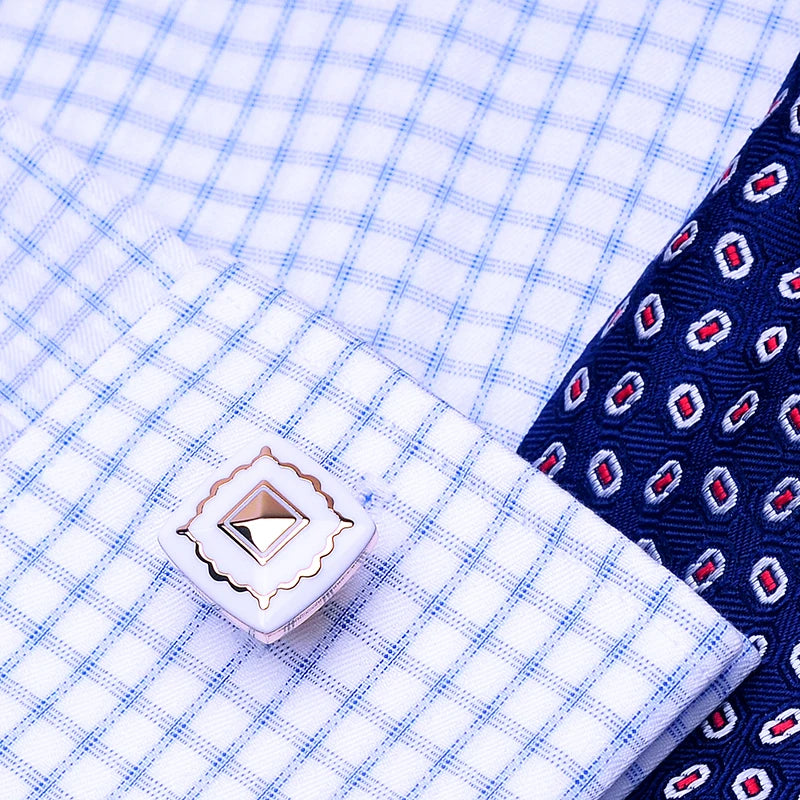 French Cufflink for Men High Gold-color Wedding Groom