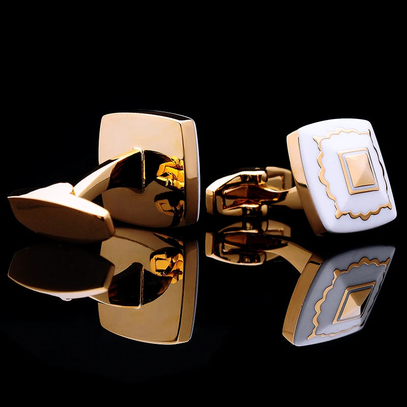 French Cufflink for Men High Gold-color Wedding Groom