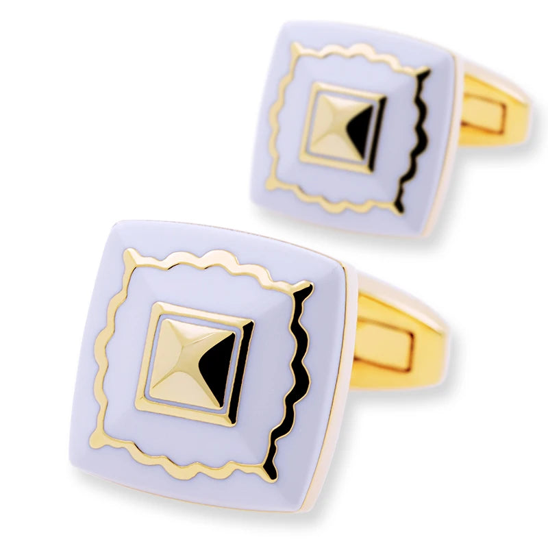 French Cufflink for Men High Gold-color Wedding Groom