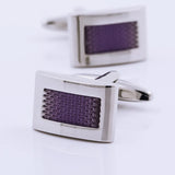 Purple Cufflinks for Men's Shirts at Wedding
