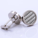 Round Cufflinks for Men's Shirts - Wedding Button Guest