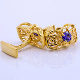 Gold-color Shirt with Jewelry for Men's Wedding Guests