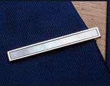 Men's Shell Necktie Clips for Wedding, Set of 3