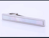 Men's Shell Necktie Clips for Wedding, Set of 3