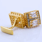 Men's Shirt Cufflinks Square Button High Wedding Present Cuff