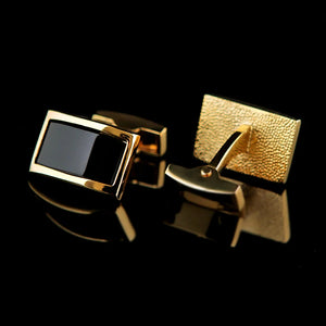 Gold-color Cufflinks for Men's Cuff Buttons