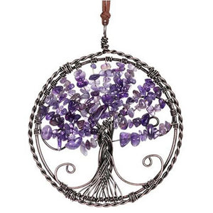 100mm Chakra Stone Tree of Life Hanging Ornament
