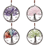 100mm Chakra Stone Tree of Life Hanging Ornament