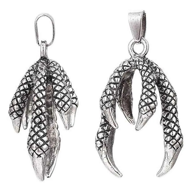 Dragon Claw Metal Inlay Bails Tibetan Style Pendant Holder