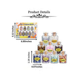 9 Pcs Mini Stone Bottles Chip Crystal Healing Set for Home Decor
