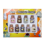 9 Pcs Mini Stone Bottles Chip Crystal Healing Set for Home Decor