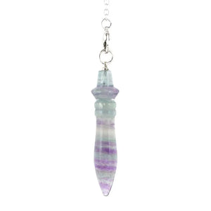 7 Chakra Healing Crystal Quartz Pendulum