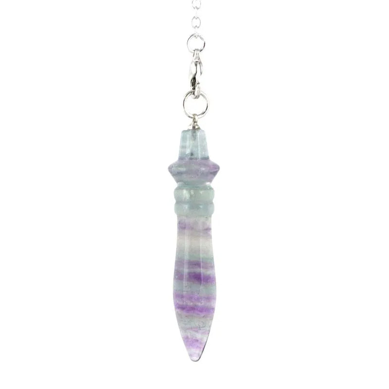 7 Chakra Healing Crystal Quartz Pendulum