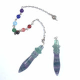 7 Chakra Healing Crystal Quartz Pendulum