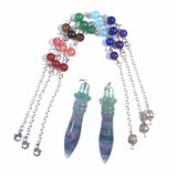 7 Chakra Healing Crystal Quartz Pendulum