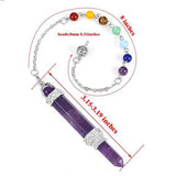 7 Chakra Reiki Healing Quartz Pendant
