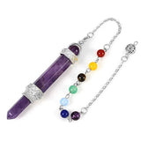7 Chakra Reiki Healing Quartz Pendant