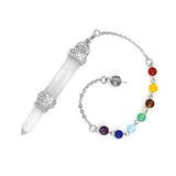 7 Chakra Reiki Healing Quartz Pendant