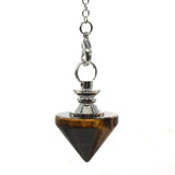 Natural Amethysts Quartz Healing Crystal Pendulum for Dowsing Divination