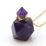 Natural Charm Quartz Crystal Healing Stone Necklace Pendant